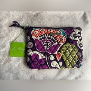 Vera Bradley Plum Crazy Quilted Cosmetic Trio